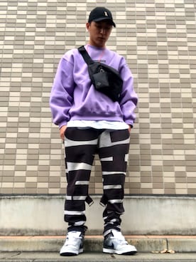 「ANDGEEBEE（アンジービー）のアイテム（キャップ）」を使った、もっつさん（メンズ・180cm）の秋コーディネート