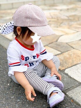 「おさんぽ」｜tsumuさん（キッズ・80cm）の春コーディネート