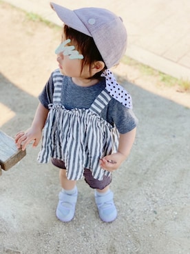 tsumuさん（キッズ・80cm）の夏コーディネート