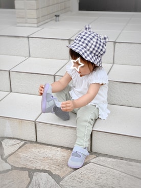 tsumuさん（キッズ・80cm）の夏コーディネート