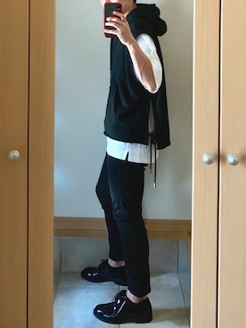 「パーカーベスト」｜KEIさん（メンズ・167cm）の秋コーディネート