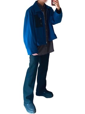 「RYO TAKASHIMA（リョウタカシマ）のアイテム（ブルゾン）」を使った、KEIさん（メンズ・167cm）の秋コーディネート