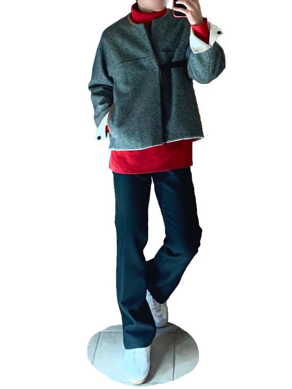 SUNSEAのノーカラージャケットを使った人気ファッションコーディネート