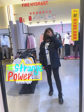 「VANS（バンズ）のアイテム（ナイロンジャケット）」を使った、小甜心本人-さん（レディース・163cm）の秋コーディネート