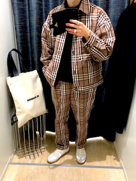 「GUコーデ」｜「アイテム（セットアップ）」を使った、kihayasuさん（メンズ・168cm）の冬コーディネート