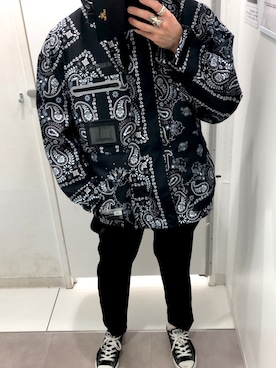 「GUコーデ」｜「アイテム（マウンテンパーカー）」を使った、kihayasuさん（メンズ・168cm）の春コーディネート