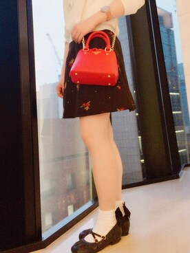 「サマンサタバサ」｜「アイテム（スラックス）」を使った、LUCCYさん（レディース・160cm）の春コーディネート