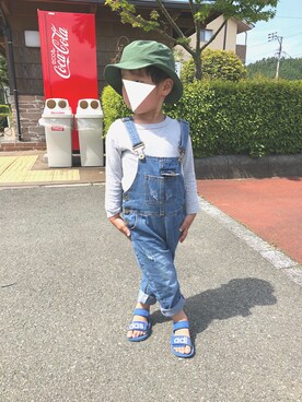「こどもの日」｜「アイテム（サンダル）」を使った、®️'sさん（キッズ・100cm）の春コーディネート