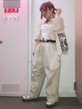 「SPINNS(スピンズ)のアイテム(キャミソール)」を使った、fuka_the_endさん(レディース・150cm)の夏コーディネート