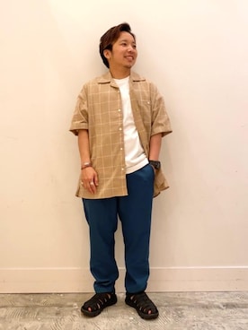 「USAコットン」｜coenたぐちさん（メンズ・157cm）の夏コーディネート