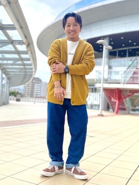 「ロゴ・コーエンベア」｜coenたぐちさん（メンズ・157cm）の秋コーディネート