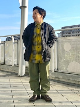 「みりたりー」｜「アイテム（ミリタリージャケット）」を使った、coenたぐちさん（メンズ・157cm）の秋コーディネート