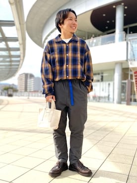 「ロゴ・コーエンベア」｜coenたぐちさん（メンズ・157cm）の秋コーディネート