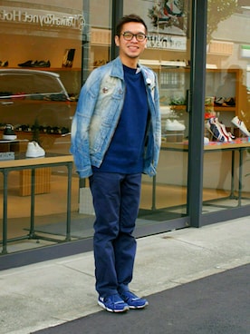 「スエット」｜LB_KAWABEさん（メンズ・172cm）の冬コーディネート