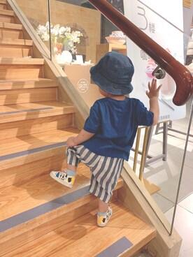 「ZARA KIDSのアイテム（その他）」を使った、wowhuさん（キッズ・90cm）の秋コーディネート