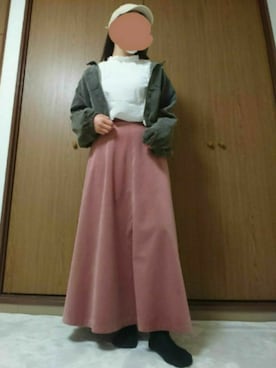 「もこもこキャップ」｜ののさん（レディース・157cm）の春コーディネート