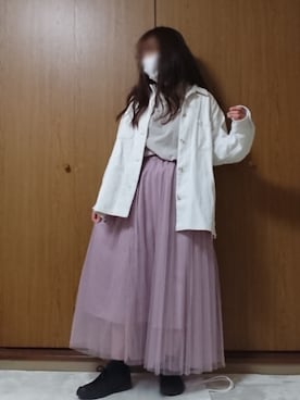 「studio CLIP（スタディオクリップ）のアイテム（その他アウター）」を使った、ののさん（レディース・157cm）の春コーディネート