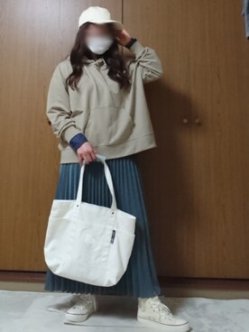 「CEDAR CREST（セダークレスト ）のアイテム」を使った、ののさん（レディース・157cm）の春コーディネート