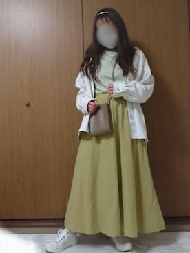 「CEDAR CREST（セダークレスト ）のアイテム」を使った、ののさん（レディース・157cm）の春コーディネート