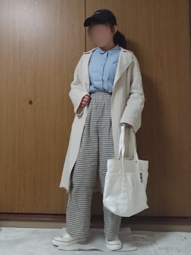 「CEDAR CREST（セダークレスト ）のアイテム」を使った、ののさん（レディース・157cm）の春コーディネート
