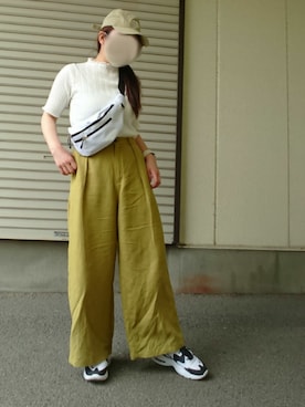「ピスタチオ」｜「アイテム（アンダーウェア）」を使った、ののさん（レディース・157cm）の夏コーディネート
