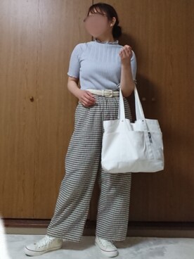 「CEDAR CREST（セダークレスト ）のアイテム」を使った、ののさん（レディース・157cm）の夏コーディネート