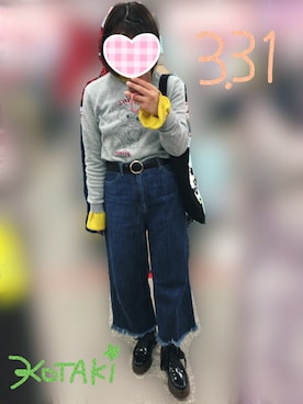 「フリルトップス」｜KOTAKIさん（レディース・150cm）の春コーディネート