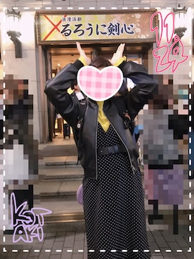 「フリルネック」｜「アイテム（ブルゾン）」を使った、KOTAKIさん（レディース・150cm）の冬コーディネート