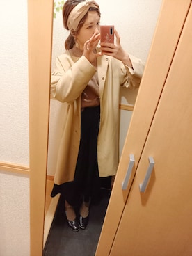 「gu」｜「アイテム（スウェット）」を使った、m i k u ＊さん（レディース・161cm）の春コーディネート