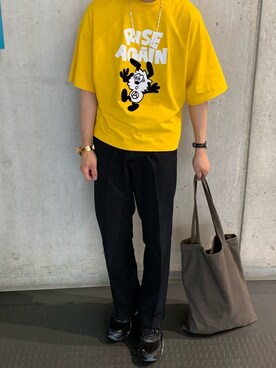 「NEONSIGN（ネオンサイン）のアイテム（アクセサリー）」を使った、かいり（KAIRI）さん（メンズ・175cm）の夏コーディネート