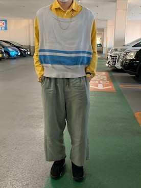 「NEONSIGN（ネオンサイン）のアイテム（アクセサリー）」を使った、かいり（KAIRI）さん（メンズ・175cm）の冬コーディネート