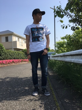 「DC（ディーシー）のアイテム（パンツ）」を使った、TaKa.K(相互フォロー)さん（メンズ・171cm）の春コーディネート