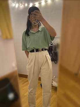 「ラコステ」｜963さん（レディース・158cm・10代）の夏コーディネート