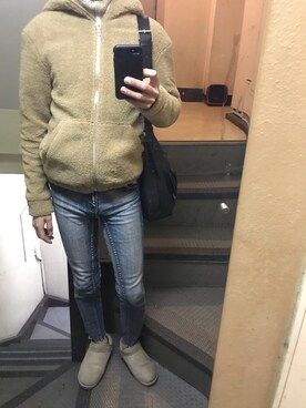 「Vigny（ヴィニー）のアイテム」を使った、JUNさん（メンズ・167cm）の冬コーディネート