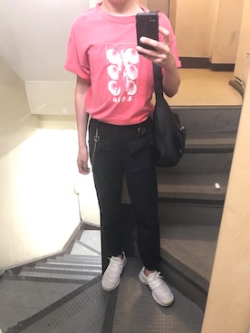 「ANAP（アナップ）のアイテム（パンツ）」を使った、JUNさん（メンズ・167cm）の春コーディネート