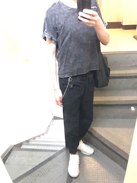 「ANAP（アナップ）のアイテム（パンツ）」を使った、JUNさん（メンズ・168cm）の夏コーディネート