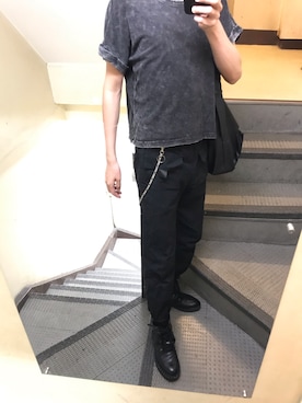 「ANAP（アナップ）のアイテム（パンツ）」を使った、JUNさん（メンズ・167cm）の夏コーディネート