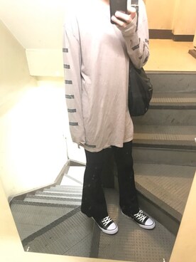 「SpRay（スプレイ）のアイテム（パンツ）」を使った、JUNさん（メンズ・167cm）の春コーディネート