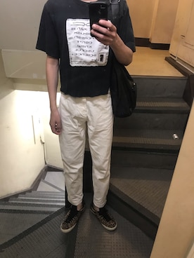 「ANAP（アナップ）のアイテム（パンツ）」を使った、JUNさん（メンズ・167cm）の秋コーディネート