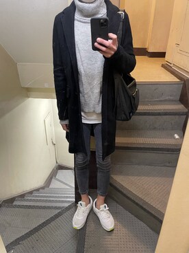 「Lands' End（ランズエンド）のアイテム（ジャケット/アウター）」を使った、JUNさん（メンズ・167cm）の冬コーディネート