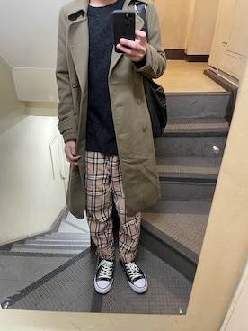 「Honeys（ハニーズ）のアイテム（ジャケット/アウター）」を使った、JUNさん（メンズ・167cm）の冬コーディネート