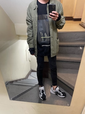 「Mossimo（モッシモ）のアイテム」を使った、JUNさん（メンズ・167cm）の春コーディネート