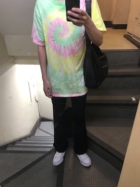「ANAP（アナップ）のアイテム」を使った、JUNさん（メンズ・167cm）の夏コーディネート