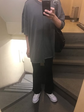 「ANAP（アナップ）のアイテム」を使った、JUNさん（メンズ・167cm）の夏コーディネート