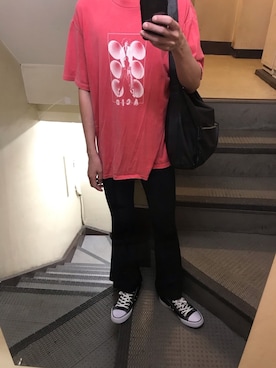 「ANAP（アナップ）のアイテム」を使った、JUNさん（メンズ・167cm）の夏コーディネート