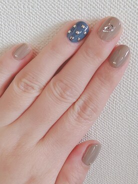 「アイテム（ハンドケア/ハンドクリーム、シルバー系）」を使った、Mayumiさん（レディース・156cm）の春コーディネート