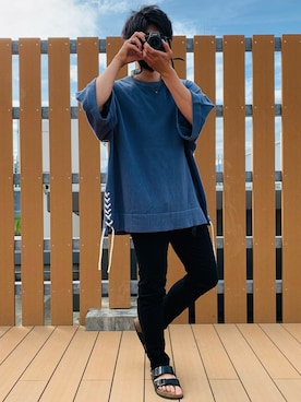 「EDWIN（エドウィン）のアイテム（サンダル）」を使った、とも［田舎者の日常］さん（メンズ・170cm）の春コーディネート