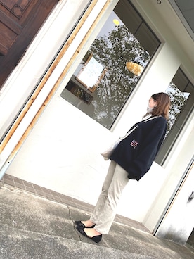 「アイテム（レギンス/スパッツ）」を使った、chiさん（レディース・158cm）の春コーディネート