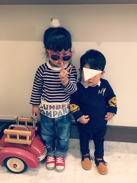 Koto♡Haruさん（キッズ・90cm）の秋コーディネート