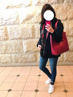 「AG JEANS（エージージーンズ）のアイテム」を使った、BOWさん（レディース・169cm）の春コーディネート